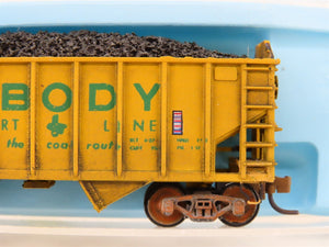 N Scale Atlas 2344 PSL Peabody 2-Bay Open Hopper #6671 Weathered