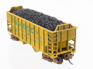 N Scale Atlas 2344 PSL Peabody 2-Bay Open Hopper #6671 Weathered