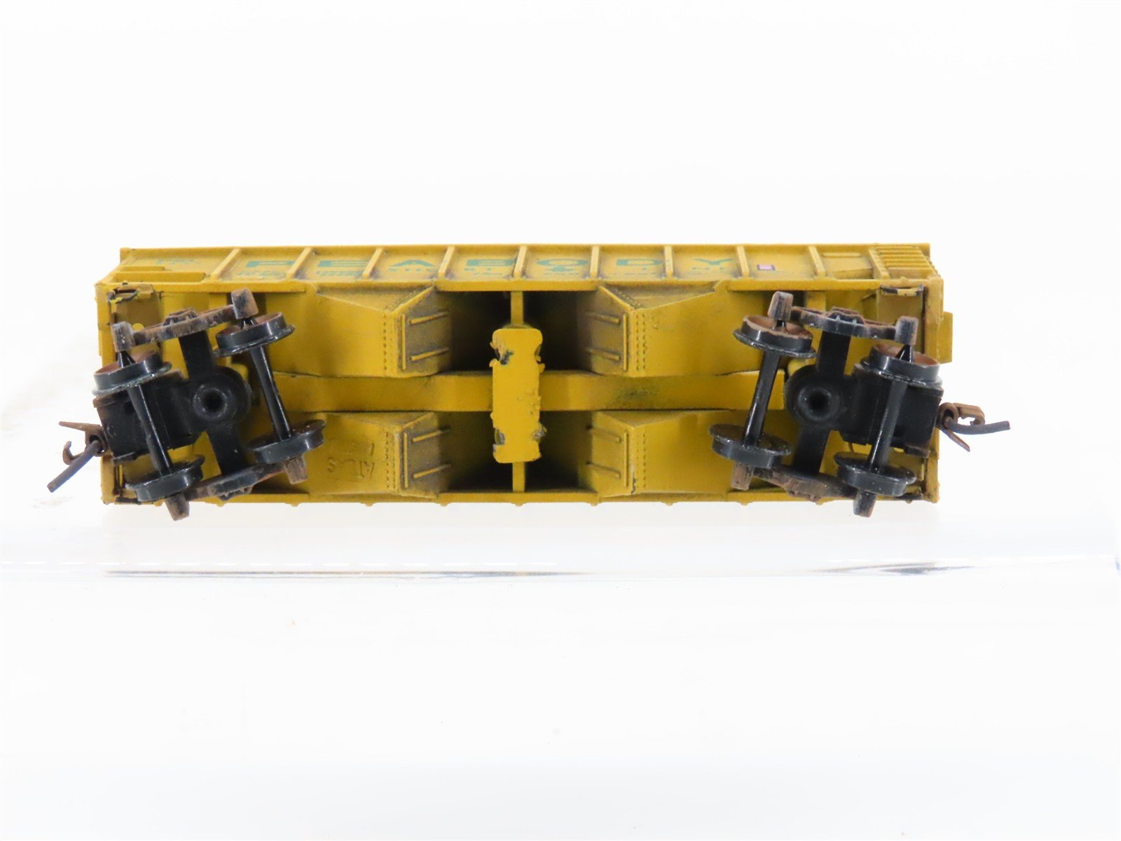 N Scale Atlas 2344 PSL Peabody 2-Bay Open Hopper #6671 Weathered