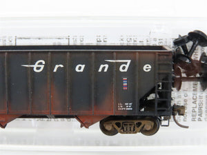 N Scale Micro-Trains 108060 MTL DRGW 3-Ton Open Hopper #14689 Weathered