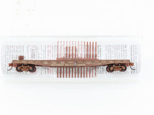 N Scale Micro-Trains 45030 SP Southern Pacific 50' Flatcar #142549 Weathered
