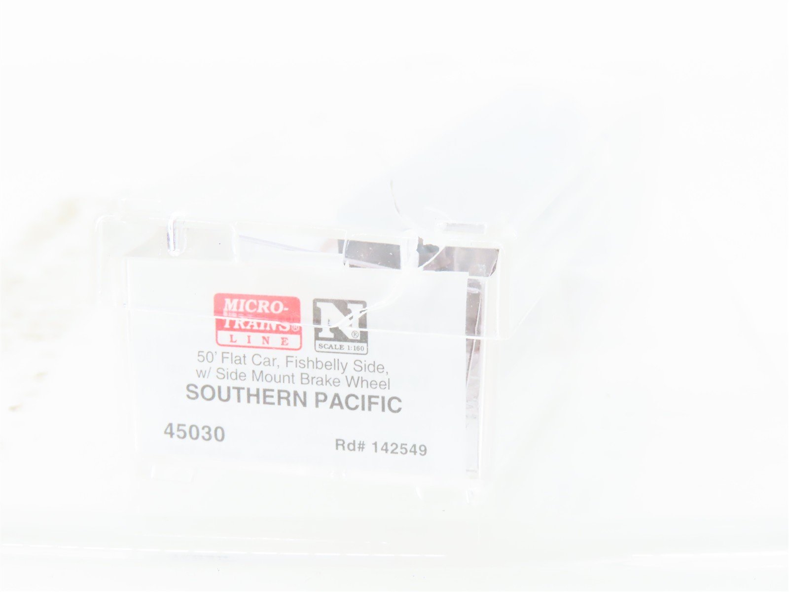 N Scale Micro-Trains 45030 SP Southern Pacific 50' Flatcar #142549 Weathered