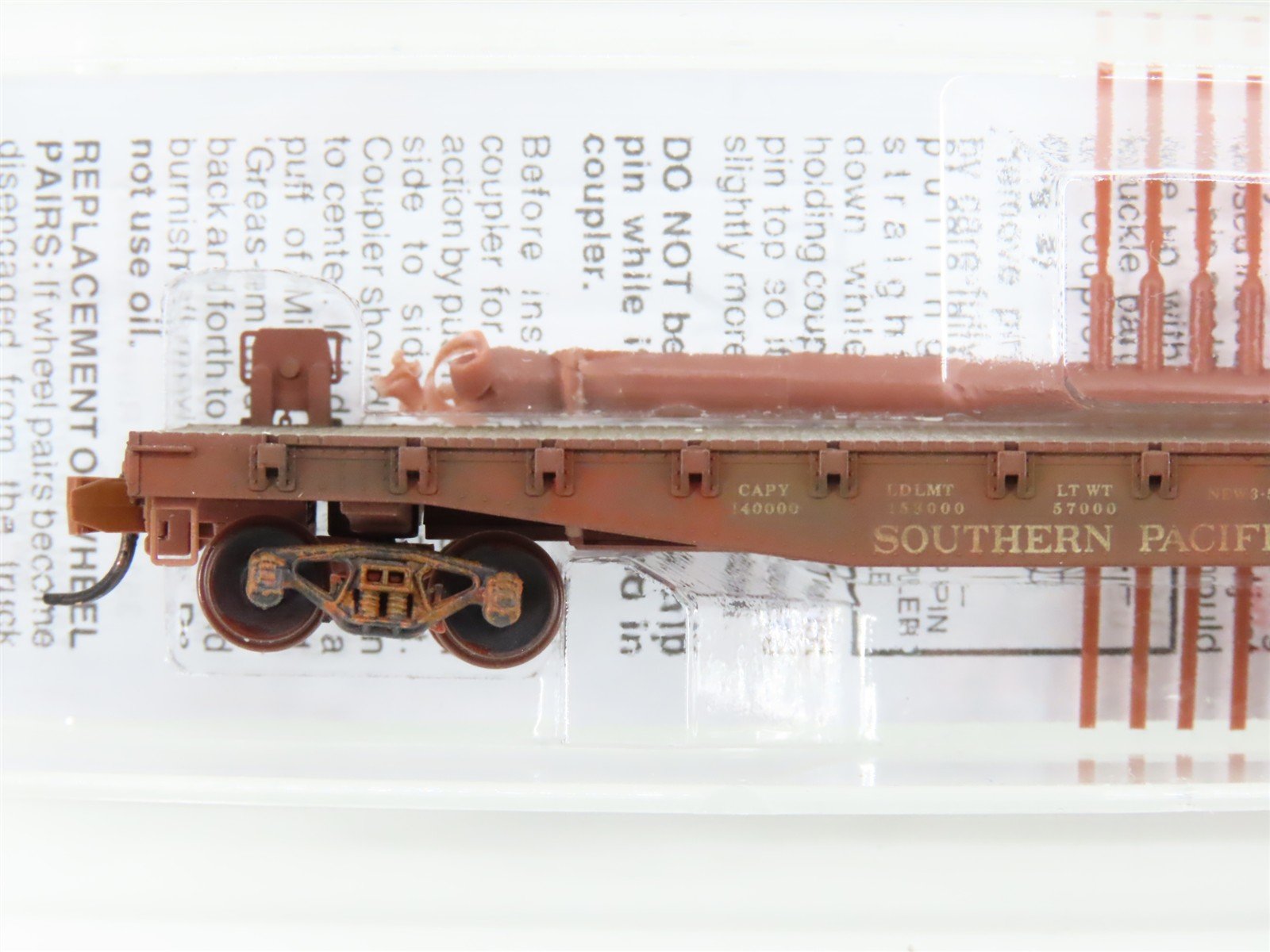 N Scale Micro-Trains 04553030 SP Southern Pacific 50' Flatcar #142533 Weathered