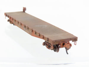 N Scale Micro-Trains 04553030 SP Southern Pacific 50' Flatcar #142533 Weathered