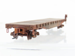 N Scale Micro-Trains 04553030 SP Southern Pacific 50' Flatcar #142533 Weathered