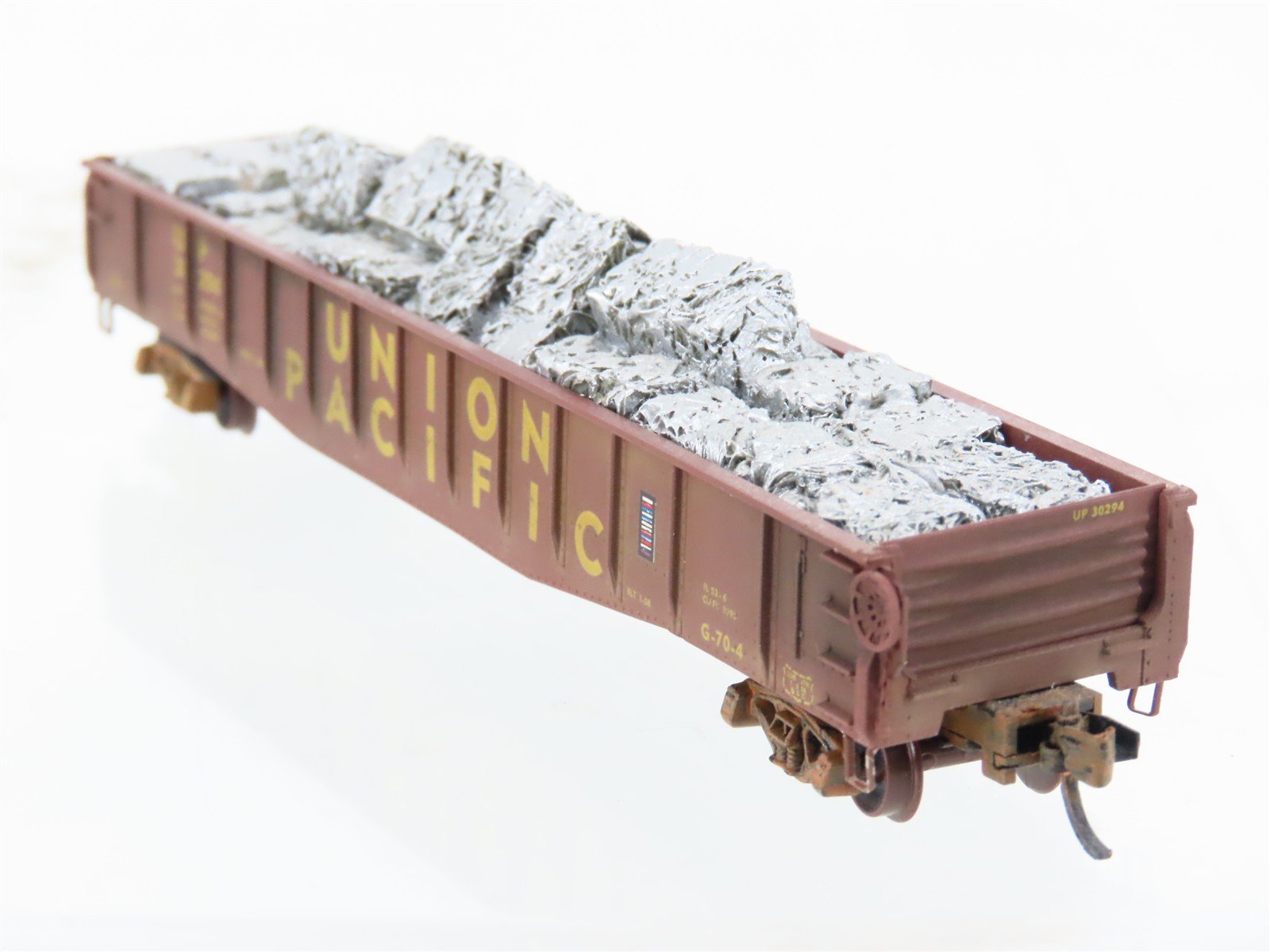 N Scale Micro-Trains 46350 UP Union Pacific 50' Gondola #30294 w/Load Weathered