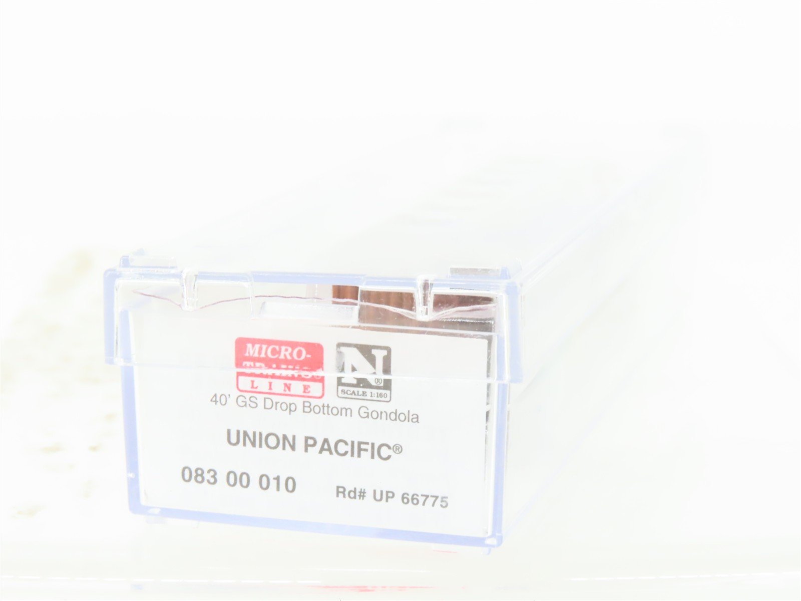 N Scale Micro-Trains 08300010 UP Union Pacific 40' Gondola #66775 Weathered