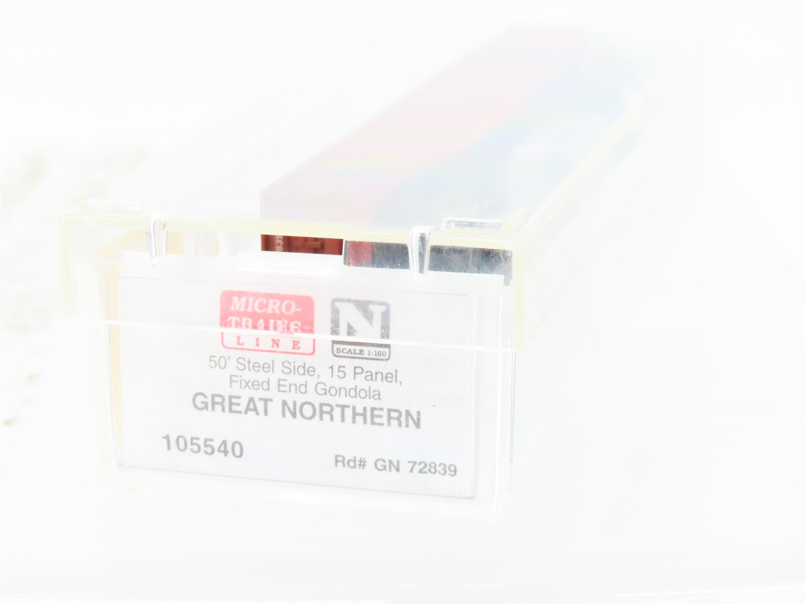 N Scale Micro-Trains 105540 GN Great Northern Gondola #72839 wLoad Weathered