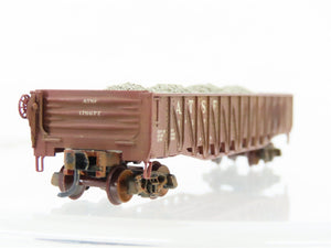 N Scale Micro-Trains 62030 ATSF Santa Fe 50' Gondola #176677 Weathered