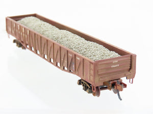 N Scale Micro-Trains 62030 ATSF Santa Fe 50' Gondola #176677 Weathered