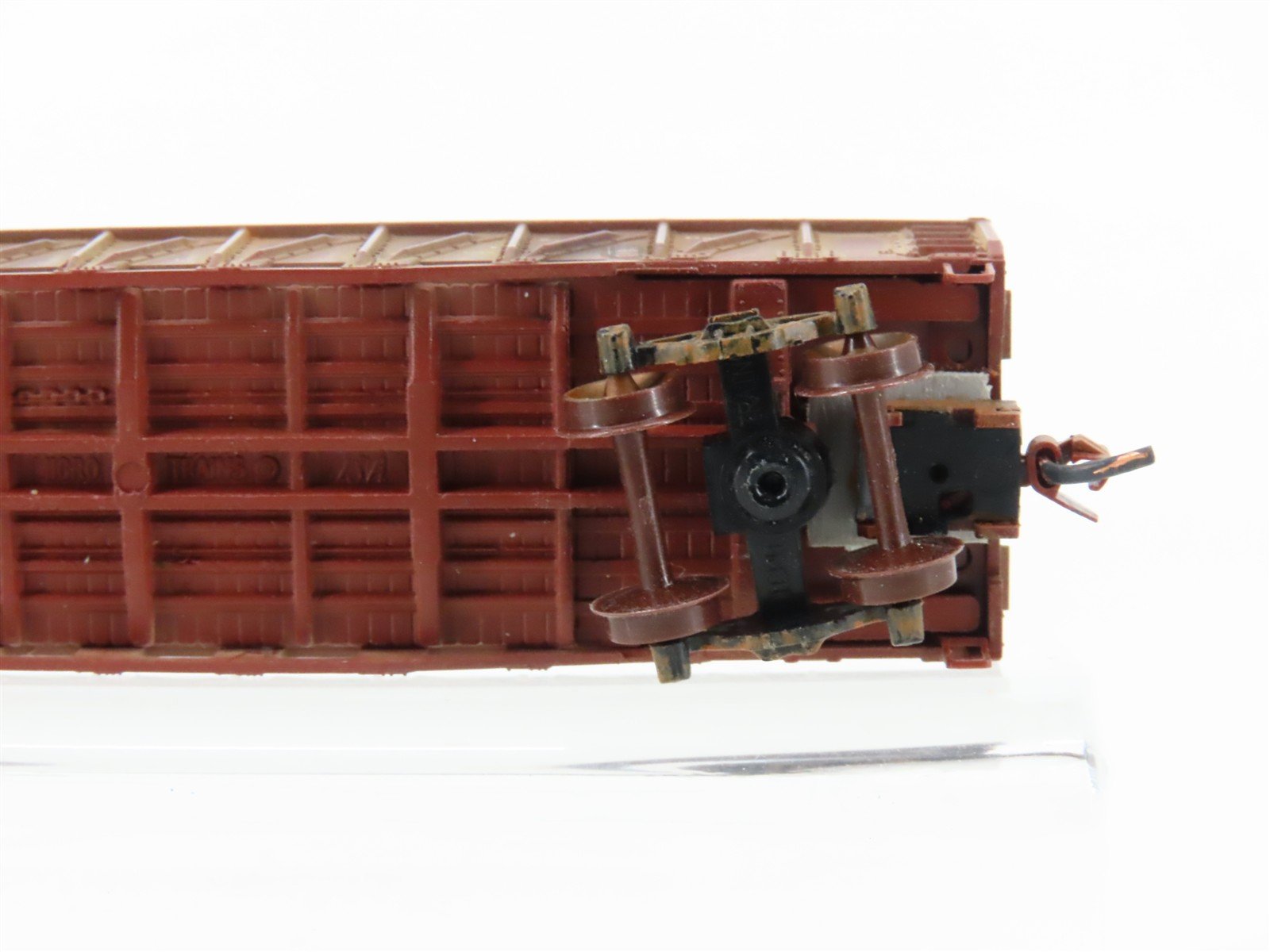 N Scale Micro-Trains 62030 ATSF Santa Fe 50' Gondola #176677 Weathered