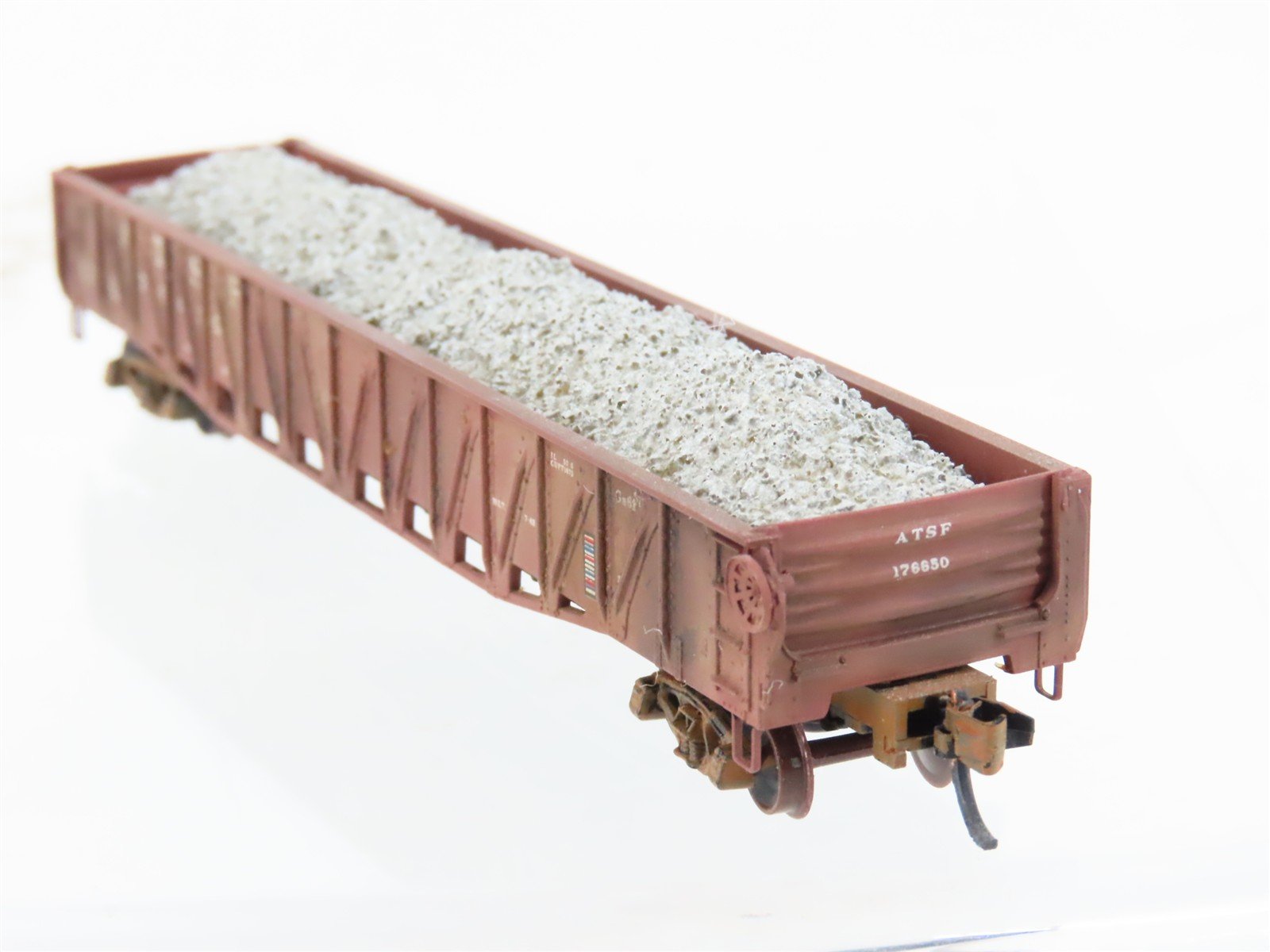 N Kadee Micro-Trains MTL 46077 ATSF Santa Fe 50' Gondola Weathered - Blue Label