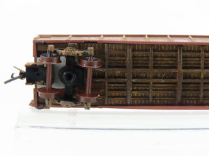 N Scale Micro-Trains MTL ATSF Santa Fe 50' Gondola #7504 w/Load Weathered