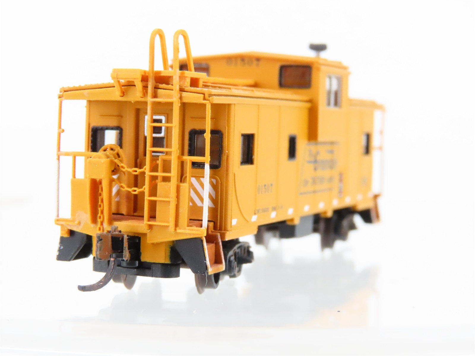 N Scale Atlas 30619 DRGW Rio Grande Extend Vision Caboose #61507 Weathered