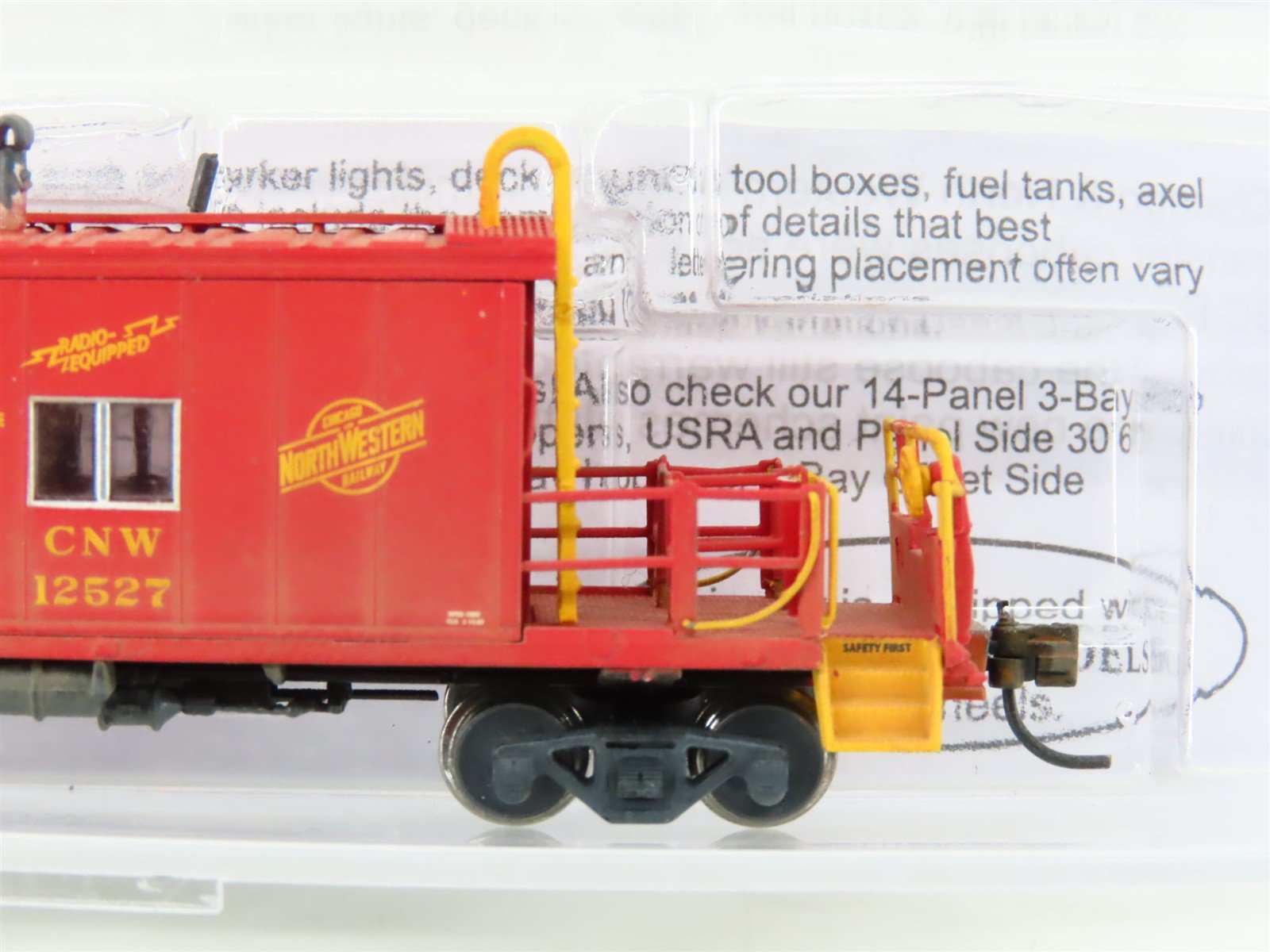 N Scale Bluford Shops 25090 CNW Railway Transfer Caboose #12527 Weathered