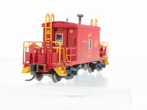 N Scale Bluford Shops 25090 CNW Railway Transfer Caboose #12527 Weathered
