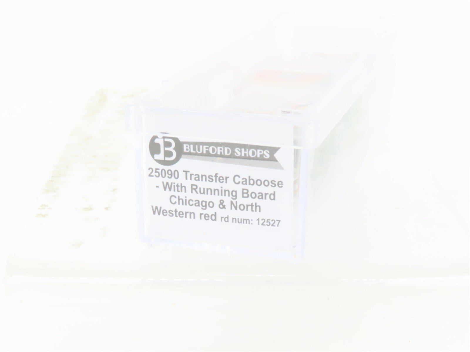 N Scale Bluford Shops 25090 CNW Railway Transfer Caboose #12527 Weathered