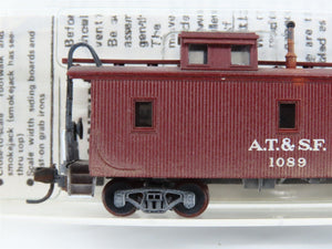 N Scale Micro-Trains/Kadee 50040 ATSF Santa Fe Caboose #1089 Weathered