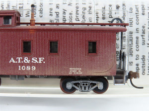 N Scale Micro-Trains/Kadee 50040 ATSF Santa Fe Caboose #1089 Weathered