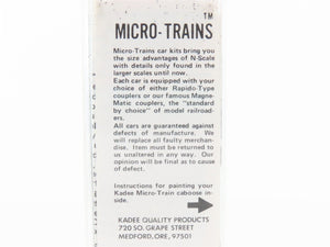 N Scale Micro-Trains/Kadee 50040 ATSF Santa Fe Caboose #1089 Weathered