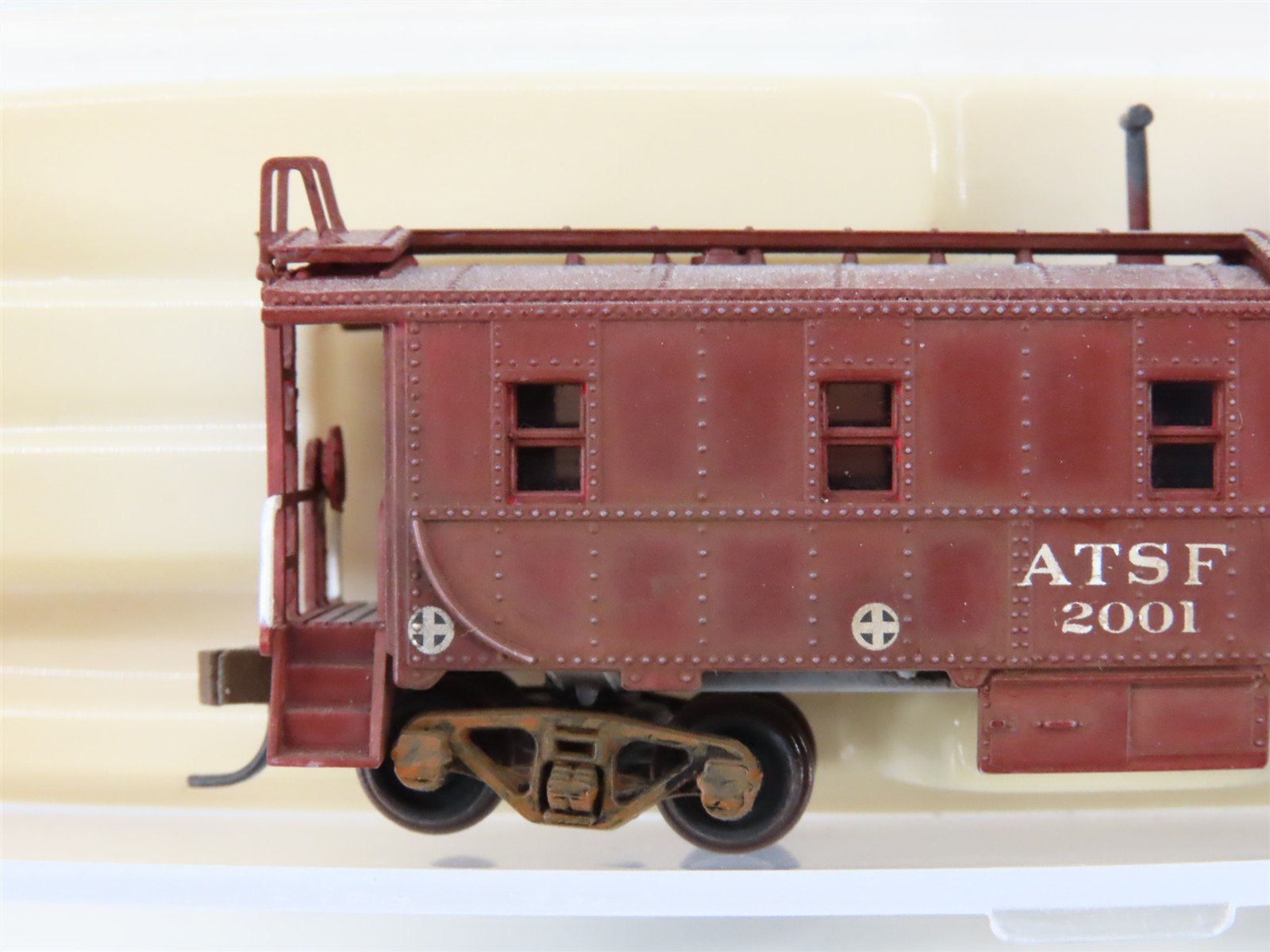 N Scale Altas 50001399 ATSF Santa Fe Cupola Caboose #2001 CUSTOM