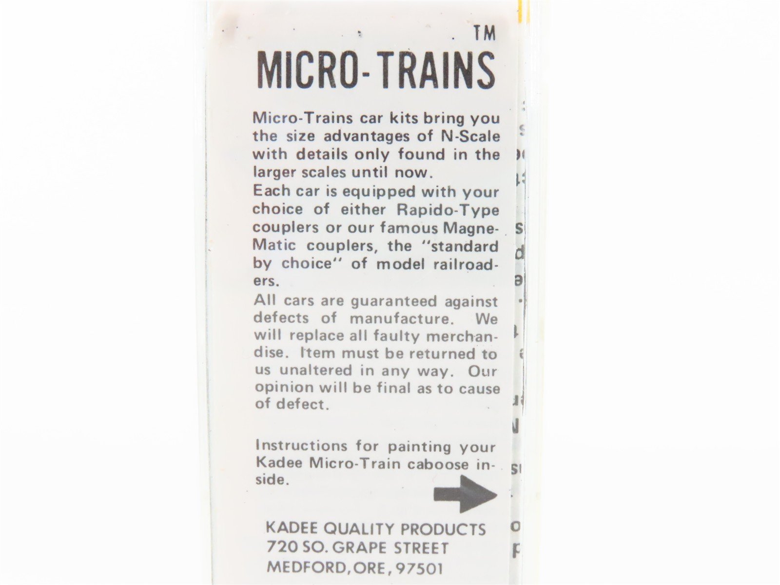 N Scale Micro-Trains/Kadee 50070 SP Southern Pacific Caboose #603 Weathered