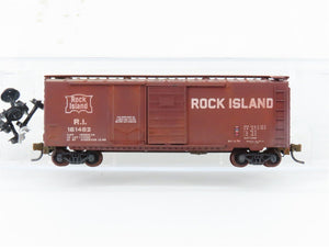 N Scale Micro-Trains MTL RI Rock Island 40' Boxcar #161462 Weathered