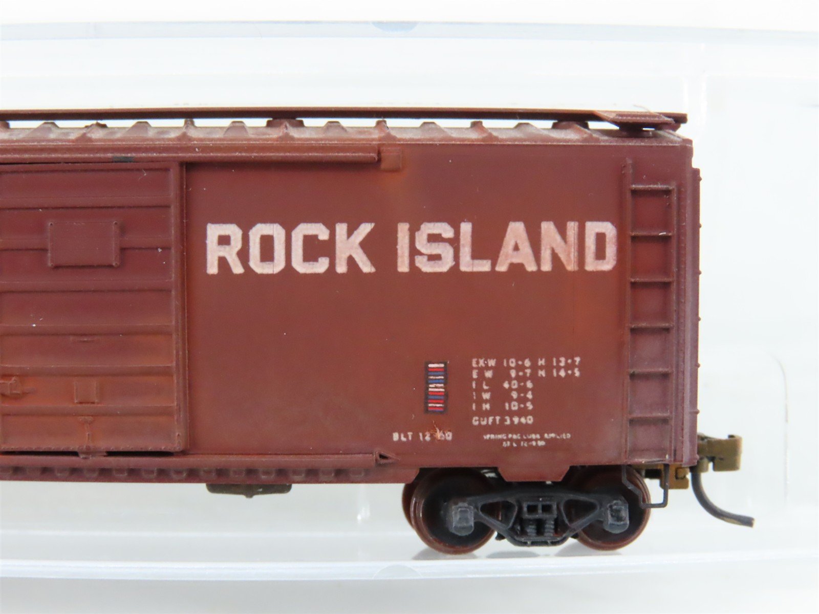 N Scale Micro-Trains MTL RI Rock Island 40' Boxcar #161462 Weathered