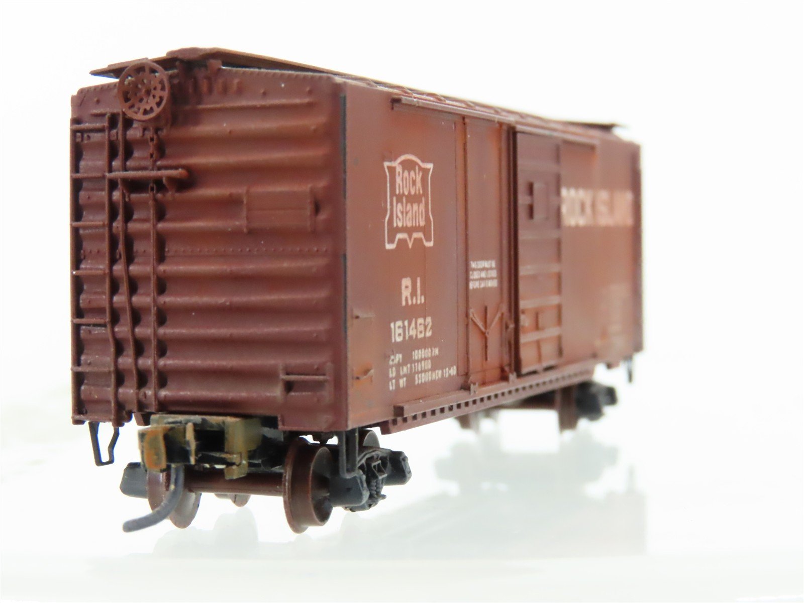 N Scale Micro-Trains MTL RI Rock Island 40' Boxcar #161462 Weathered