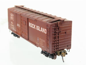 N Scale Micro-Trains MTL RI Rock Island 40' Boxcar #161462 Weathered