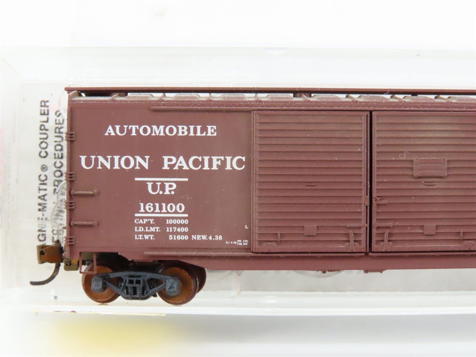 N Scale Micro-Trains MTL 78030 UP Union Pacific 50' Boxcar #161100 Weathered