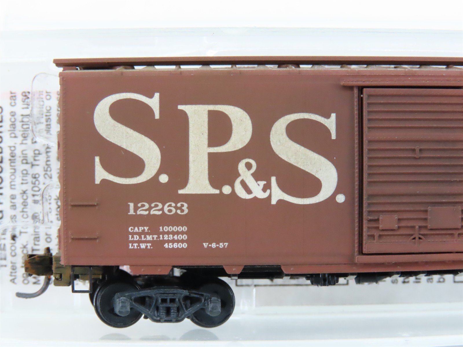 N Micro-Trains MTL 20246 SP&S Railway 40' Standard Boxcar #12263 Weathered