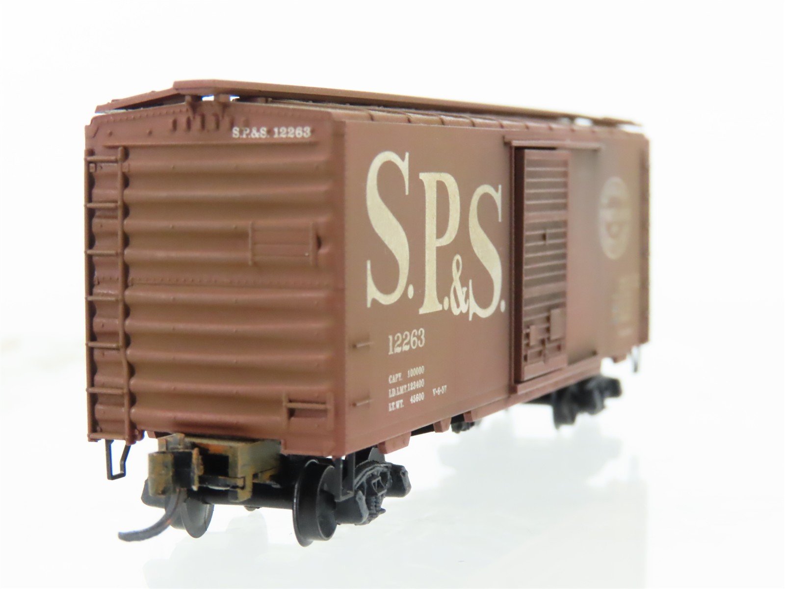 N Micro-Trains MTL 20246 SP&S Railway 40' Standard Boxcar #12263 Weathered