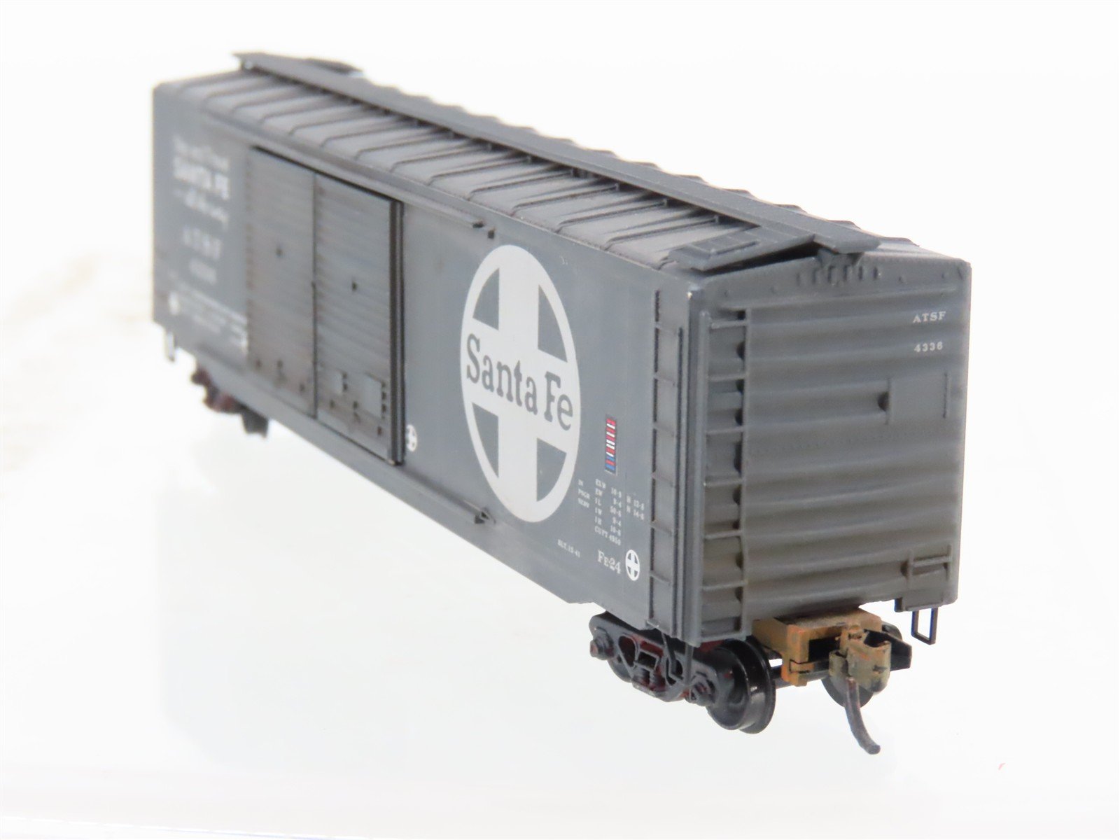 N Scale Micro-Trains MTL 34250 ATSF Santa Fe 50' Boxcar #4336 Weathered