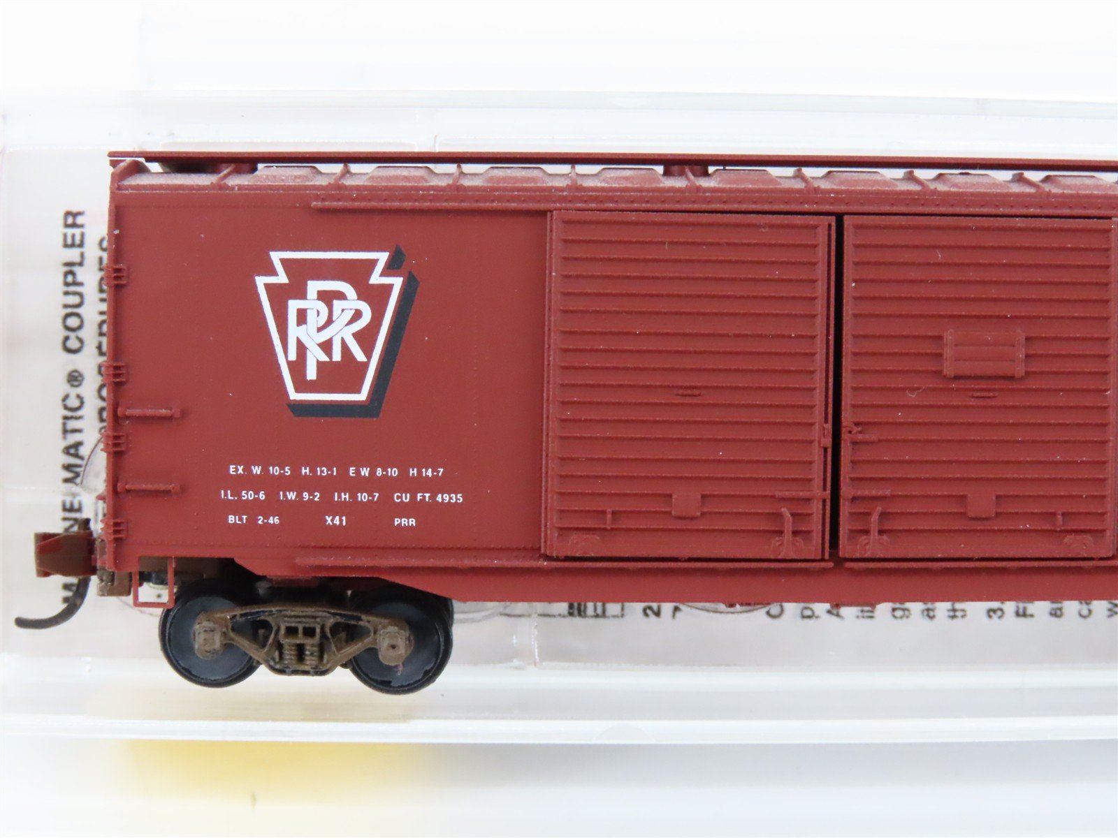 N Scale Micro-Trains MTL 78010 PRR Pennsylvania 50' Boxcar #82023 Weathered