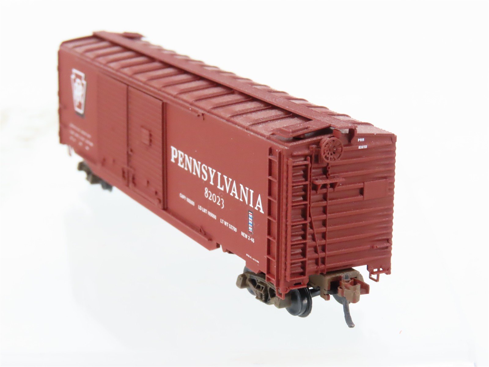 N Scale Micro-Trains MTL 78010 PRR Pennsylvania 50' Boxcar #82023 Weathered