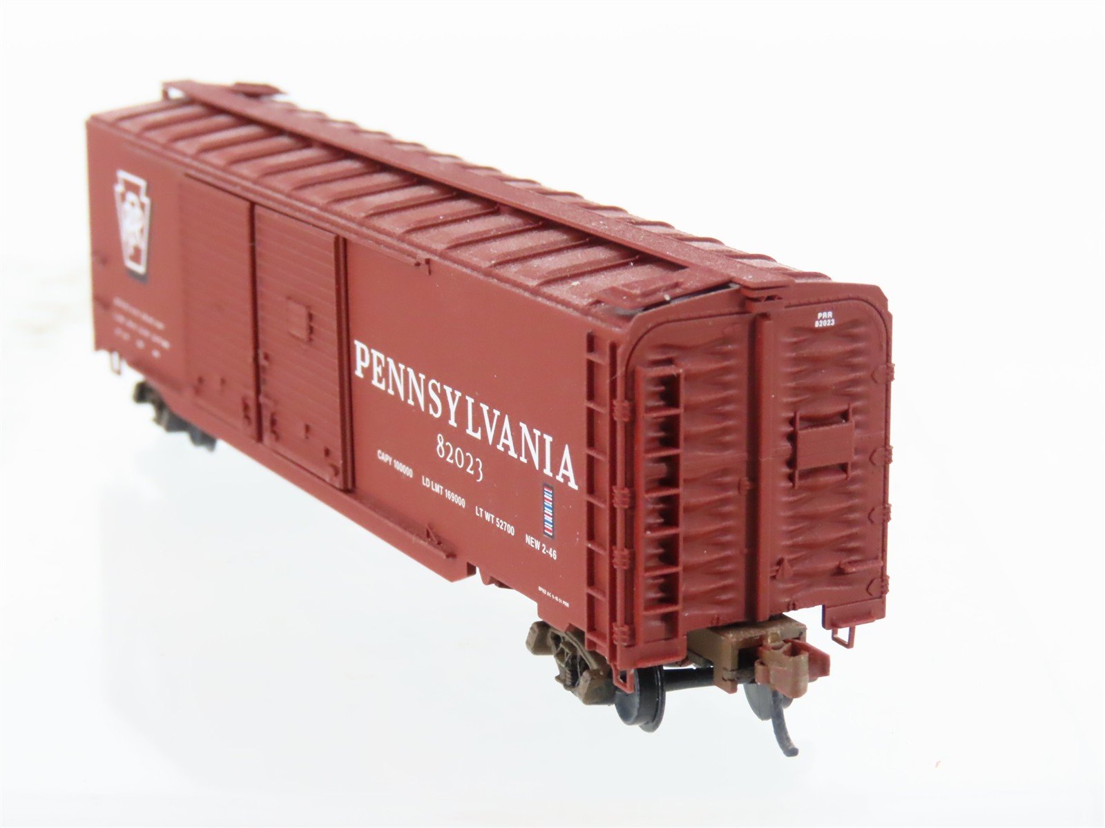 N Scale Micro-Trains MTL 78010 PRR Pennsylvania 50' Boxcar #82023 Weathered