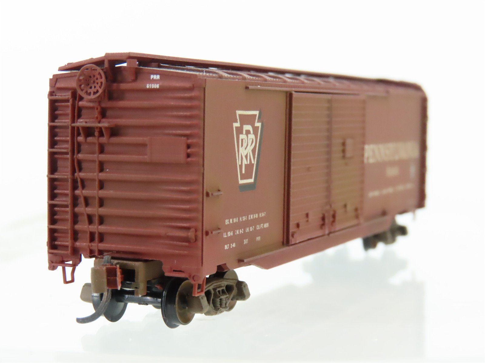 N Scale Micro-Trains MTL 78010 PRR Pennsylvania 50' Boxcar #81906 Weathered