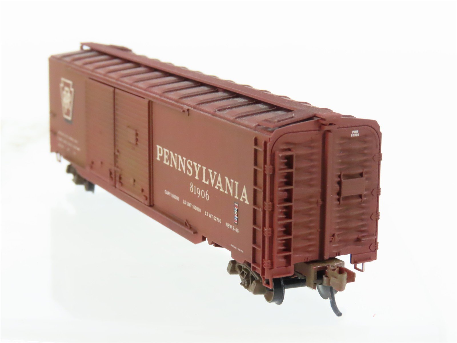 N Scale Micro-Trains MTL 78010 PRR Pennsylvania 50' Boxcar #81906 Weathered