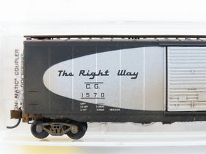 N Micro-Trains MTL 31280 CofG Central of Georgia 50' Boxcar #1570 Weathered