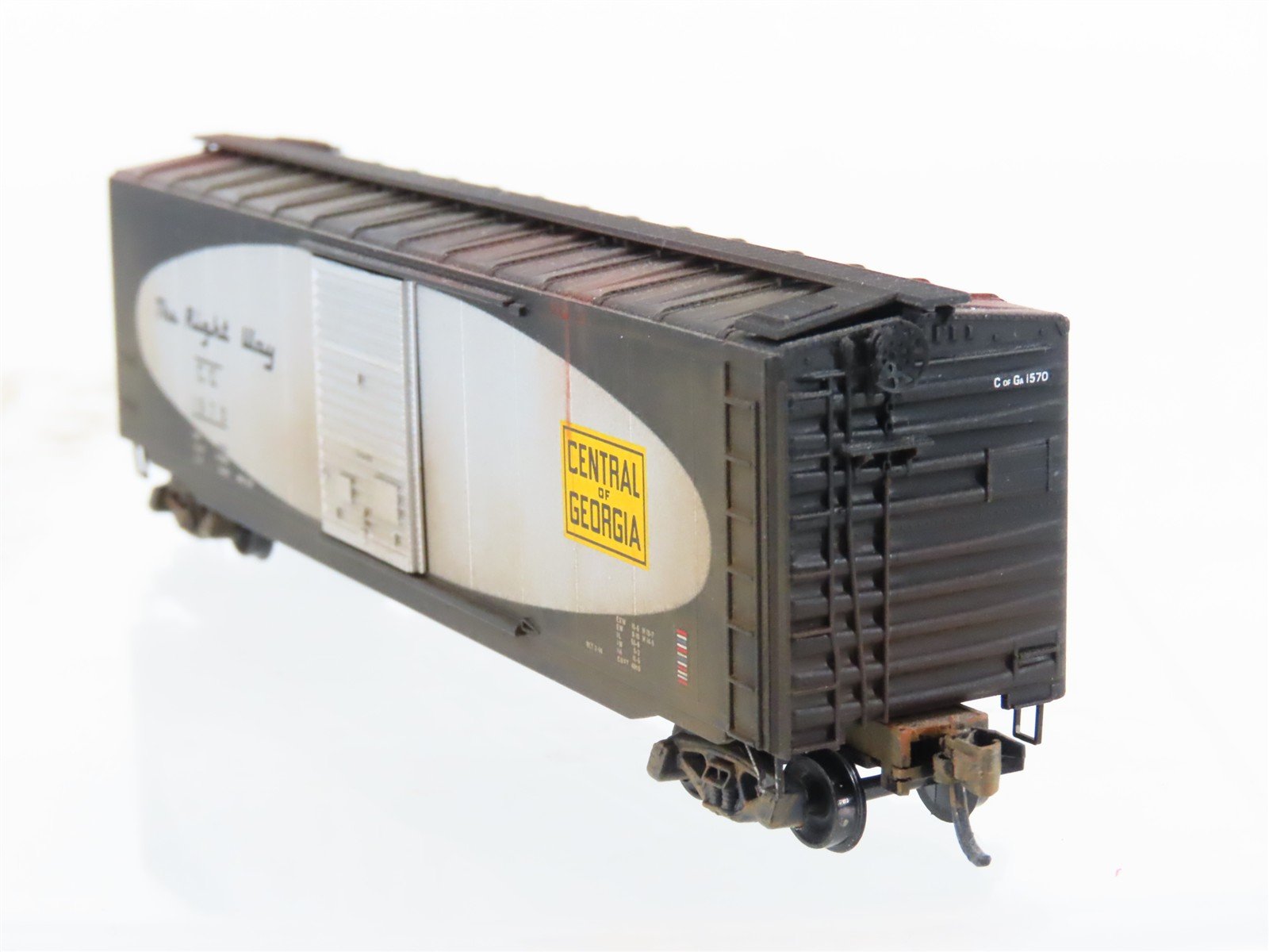 N Micro-Trains MTL 31280 CofG Central of Georgia 50' Boxcar #1570 Weathered
