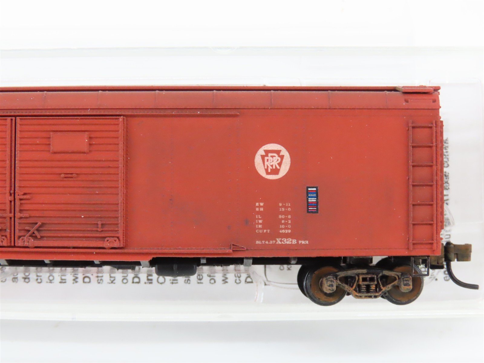 N Scale Micro-Trains MTL 79010 PRR Pennsylvania 50' Boxcar #48302 Weathered