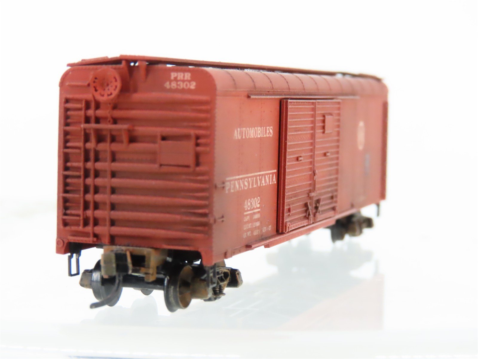 N Scale Micro-Trains MTL 79010 PRR Pennsylvania 50' Boxcar #48302 Weathered