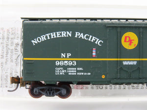 N Scale Micro-Trains MTL 21210 NP Northern Pacific 40' Boxcar #98593 Weathered