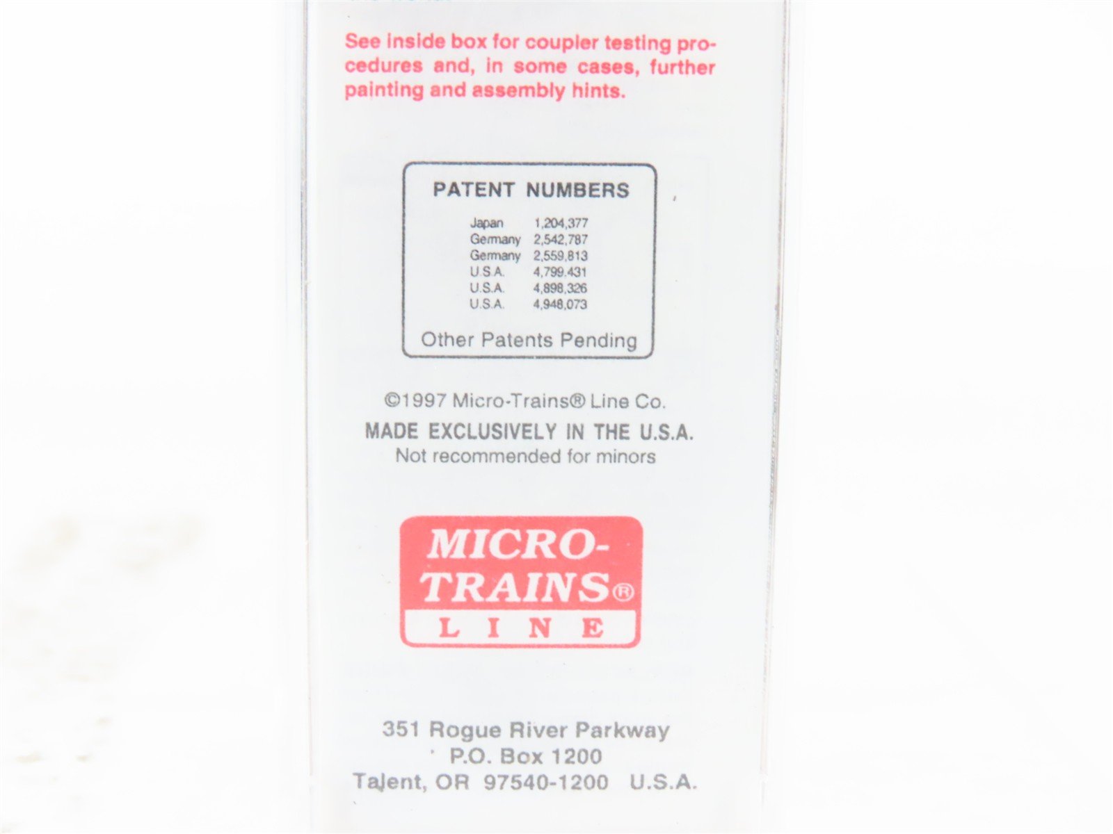N Scale Micro-Trains MTL 20090 SP Southern Pacific 40' Boxcar #97947 Weathered