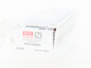 N Scale Micro-Trains MTL 20556 NH New Haven 40' Boxcar #36833 Weathered