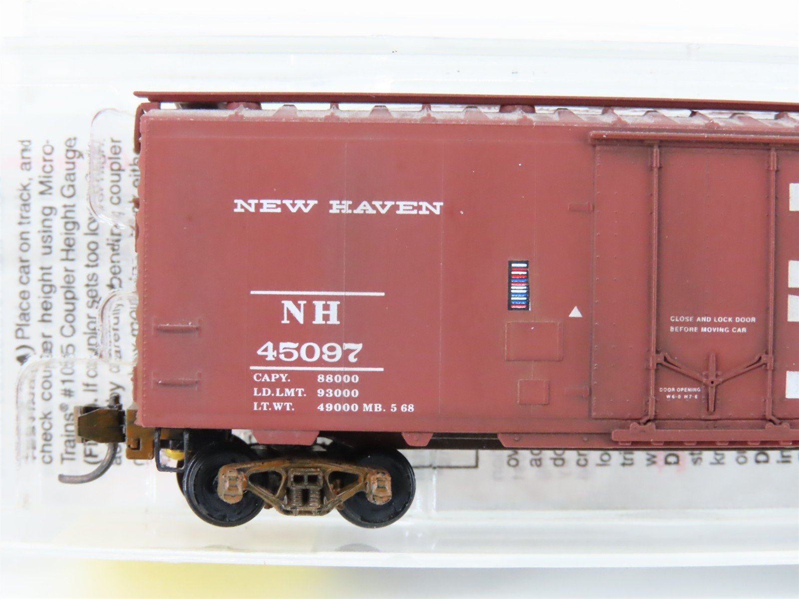 N Scale Micro-Trains MTL 21250 NH New Haven 40' Boxcar #45097 Weathered
