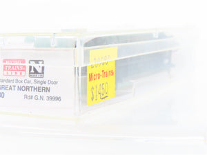 N Scale Micro-Trains MTL 20680 GN Great Northern 40' Boxcar #39996 Weathered