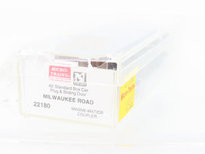N Scale Micro-Trains MTL 22180 MILW Milwaukee Road 40' Boxcar #22938 Weathered