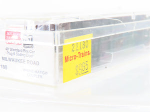 N Scale Micro-Trains MTL 22180 MILW Milwaukee Road 40' Boxcar #22938 Weathered